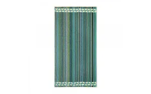 Ręcznik 70x140 Peru zielony niebieski paski frotte 500 g/m2 9152 Zwoltex