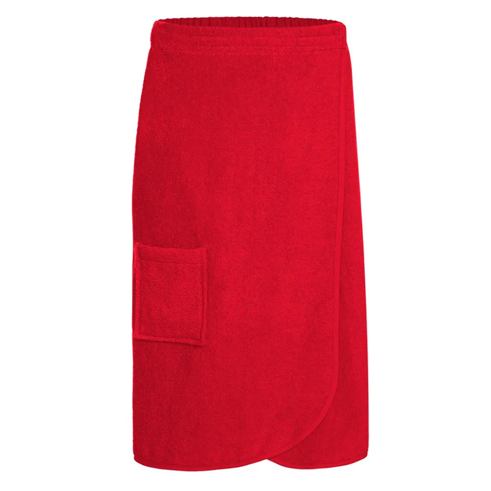 Ręcznik męski do sauny Kilt L/XL czerwony frotte bawełniany