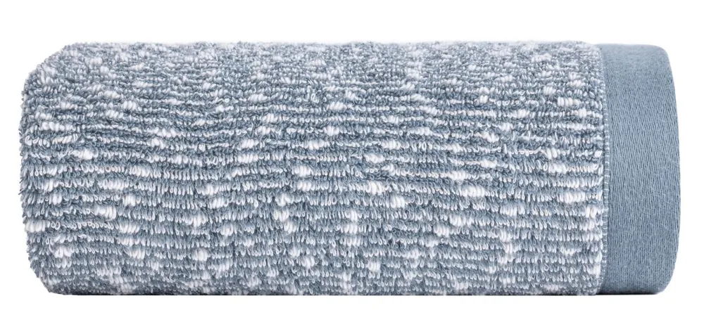 Ręcznik Palermo 1 70x140  niebieski kremowy frotte z efektem boucle 530 g/m2 Terra Collection Eurofirany