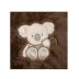 Kocyk dziecięcy 95x95 Miś Koala 18 brązowy ciemny z kapturkiem do fotelika