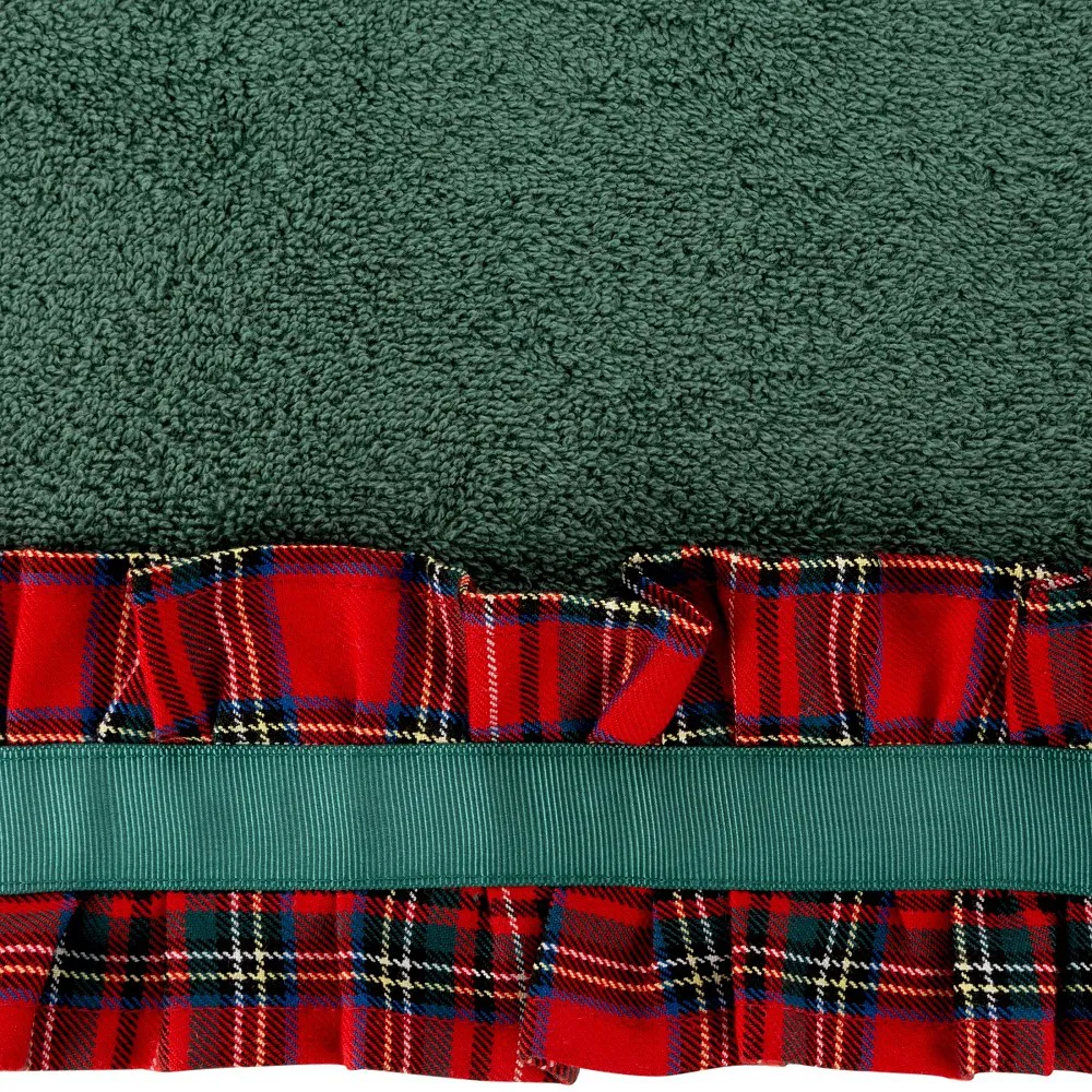 Ręcznik 50x90 Santa 1 zielony świąteczny  frotte Eurofirany