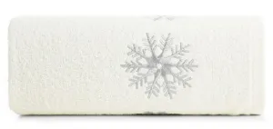 Ręcznik 50x90 Santa 1 kremowy świąteczny frotte Eurofirany New