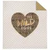 Narzuta dekoracyjna 220x240 Wild love serce beżowa K 109 Holland 14