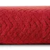 Ręcznik Indila 50x90 czerwony 550g/m2 frotte geometryczny wzór Eurofirany