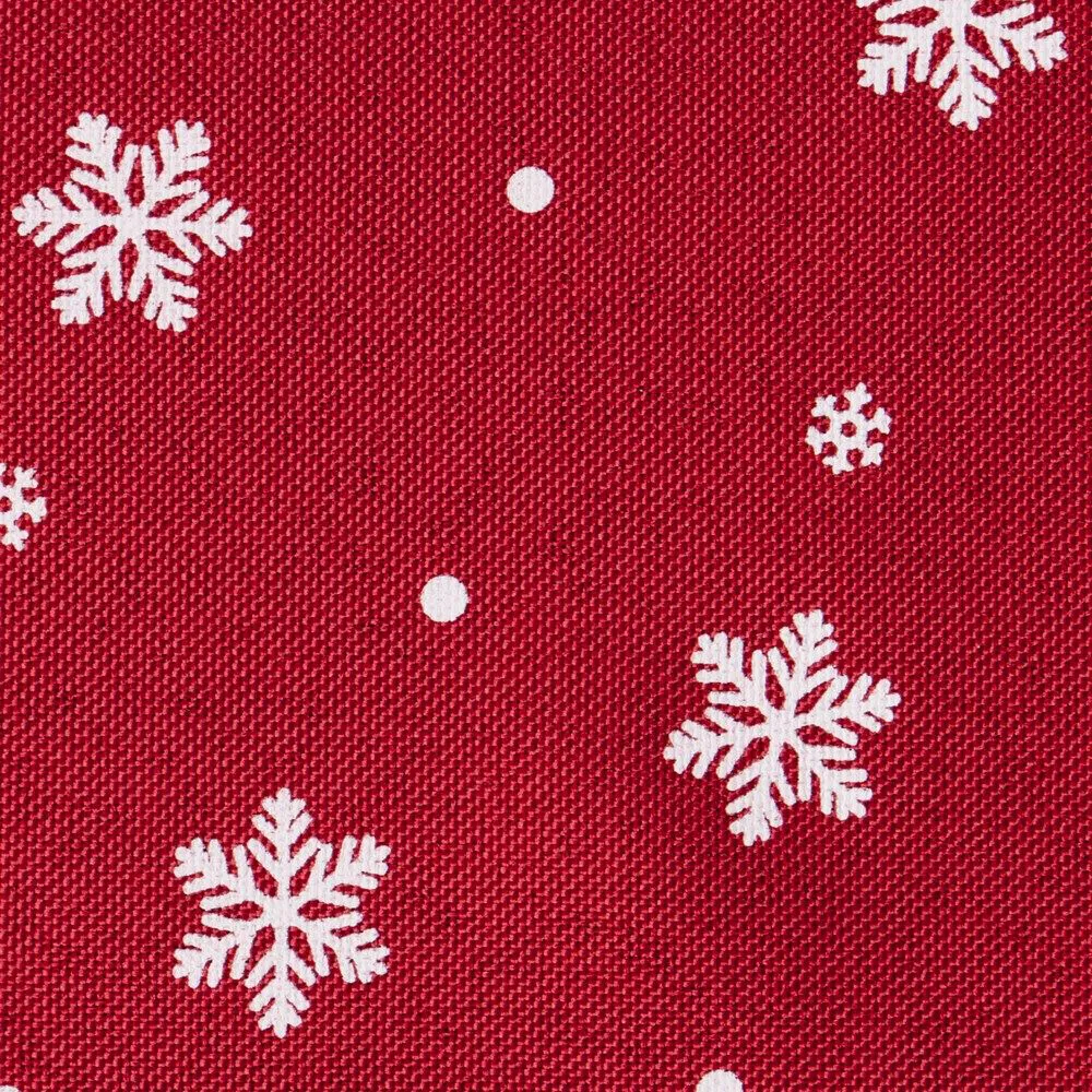 Obrus świąteczny 40x140cm. Carly czerwony biały Eurofirany