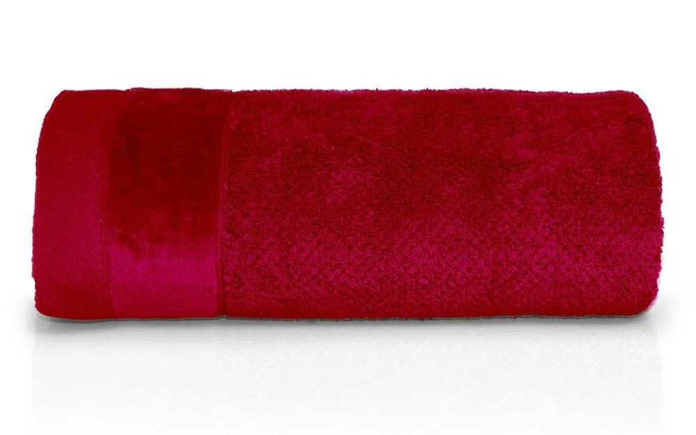Ręcznik Vito 50x90 czerwony frotte bawełniany 550g/m2
