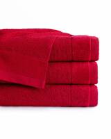 Ręcznik Vito 50x90 czerwony frotte bawełniany 550g/m2