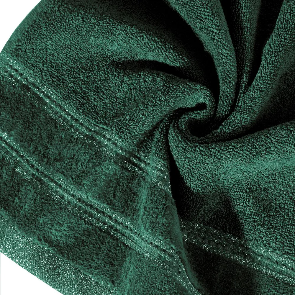 Ręcznik Glory 1 70x140 zielony ciemny 500g/m2 frotte Eurofirany