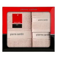 Komplet ręczników w pudełku 3 szt Nel pudrowy 480g/m2 Pierre Cardin