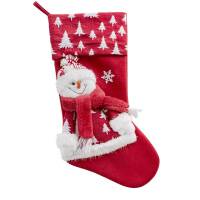 Ozdoba świąteczna Gelazy skarpeta but czerwona bałwanek choinki