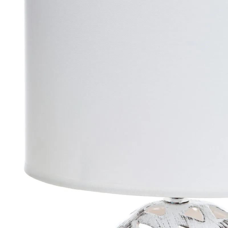Lampa dekoracyjna dakota (2) 25x16x40  biały