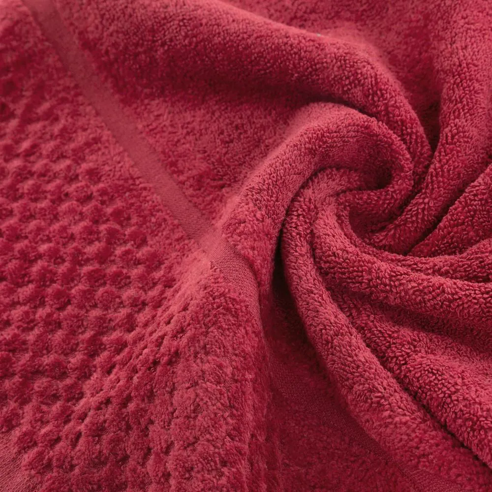 Ręcznik Ibiza 30x50 czerwony 550g/m2 frotte Eurofirany