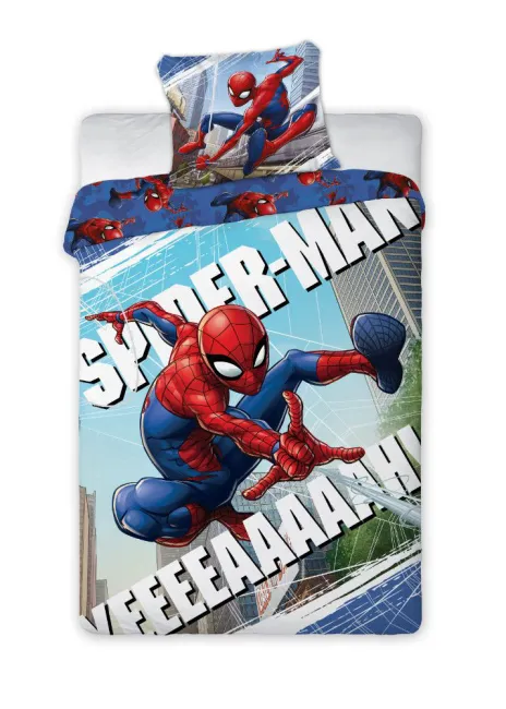 Pościel bawełniana 140x200 Spiderman człowiek pająk 4768 poszewka 70x90