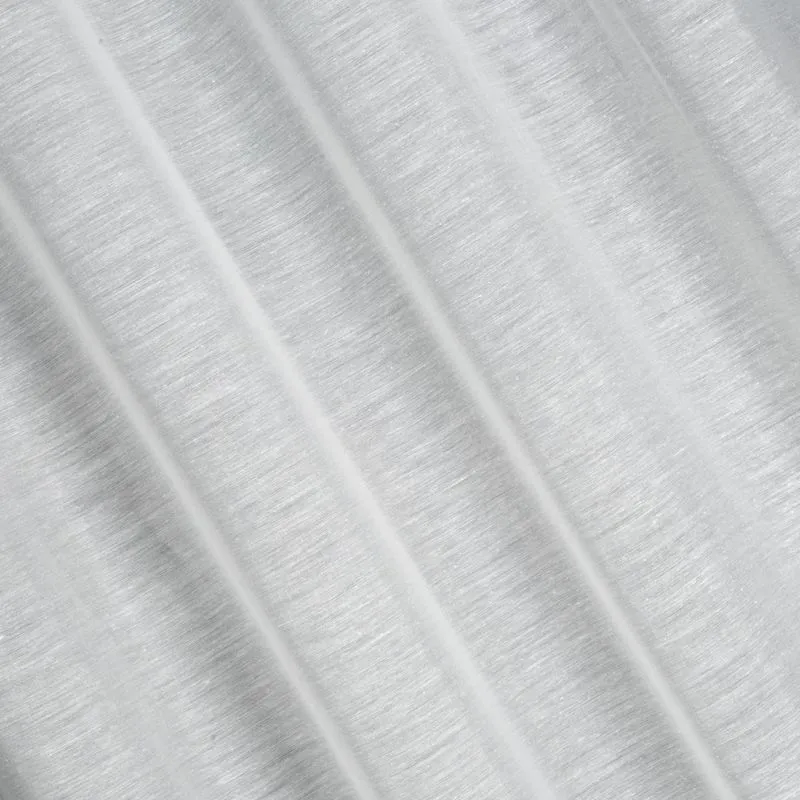Firana 140x250 Gracja biała gotowa na przelotkach z gładkiej matowej etaminy Eurofirany