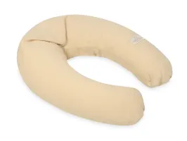 Poduszka pozycjonująca Relax Muslin beżowa jasna 190 cm do karmienia ciążowa wypoczynkowa