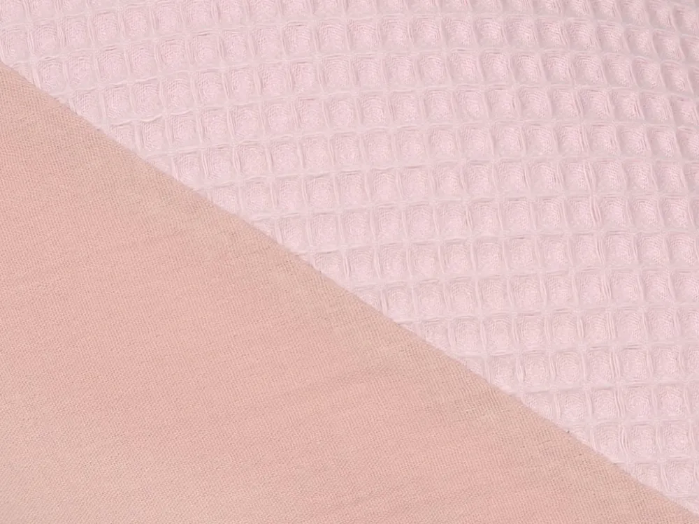 Poduszka pozycjonująca Relax Muslin       Prestige wafel różowa pudrowa 190 cm do karmienia ciążowa wypoczynkowa