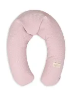 Poduszka pozycjonująca Relax Muslin Prestige wafel różowa pudrowa 190 cm do karmienia ciążowa wypoczynkowa