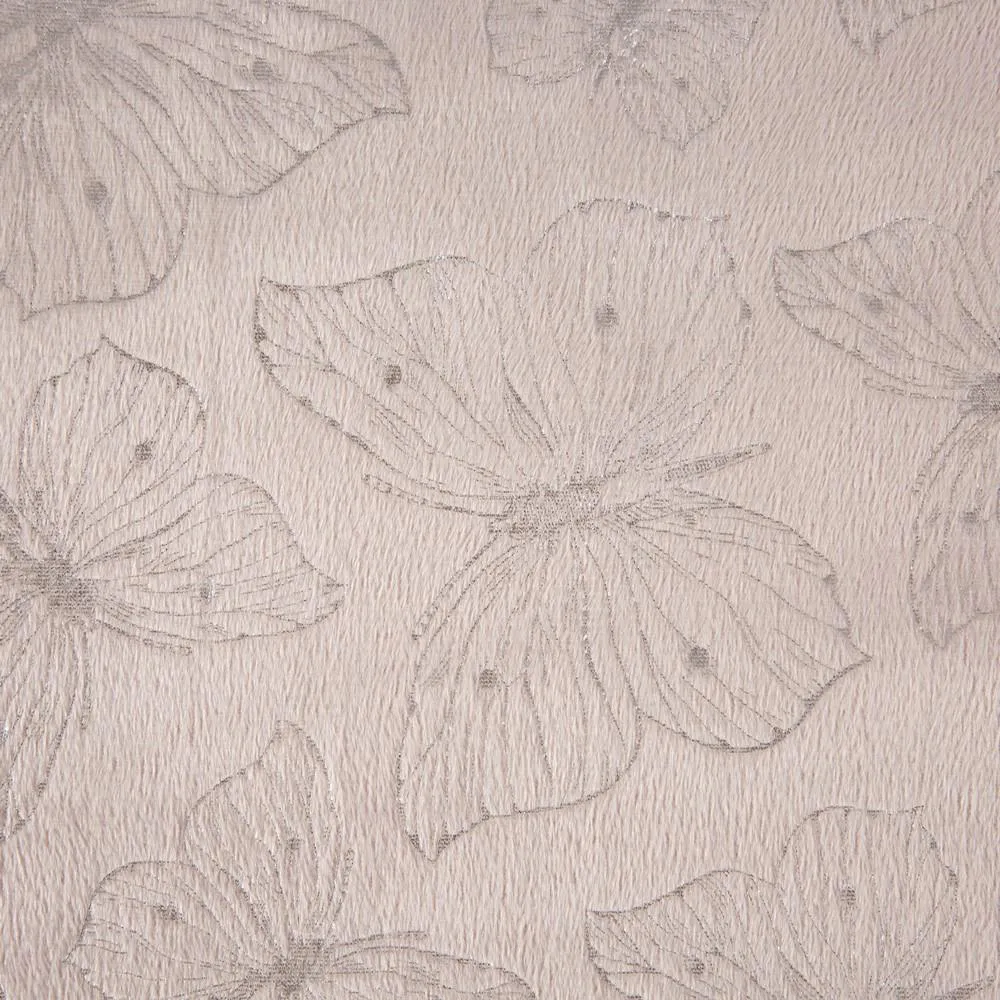 Narzuta dekoracyjna 220x240 Layla motylki różowa pudrowa srebrna Eurofirany