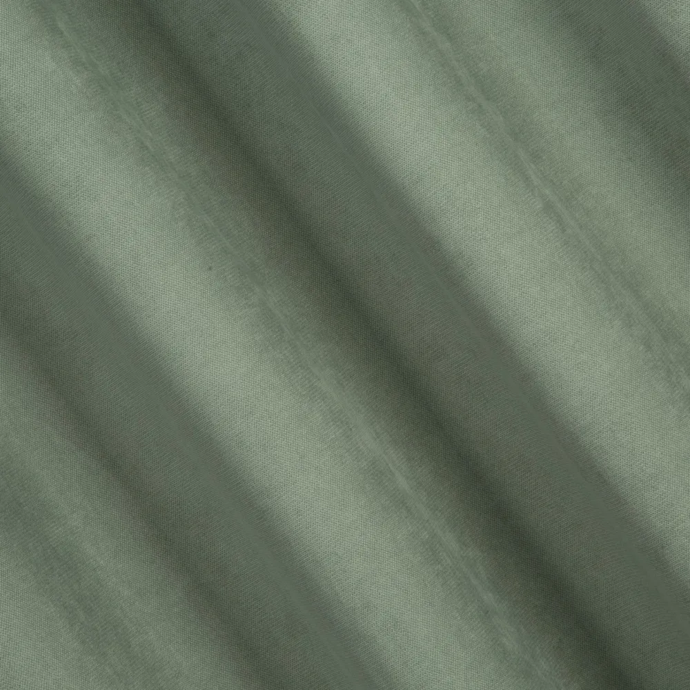 Zasłona 140x250 Monte 4 oliwkowa zielona gotowa na przelotkach z miękkiej tkaniny welwetowej o drobnym splocie Terra Collection Eurofirany