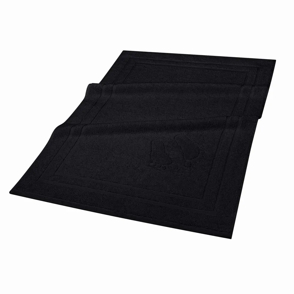 Dywanik łazienkowy 50x70 Mondo czarny     bawełniany frotte 650g/m2