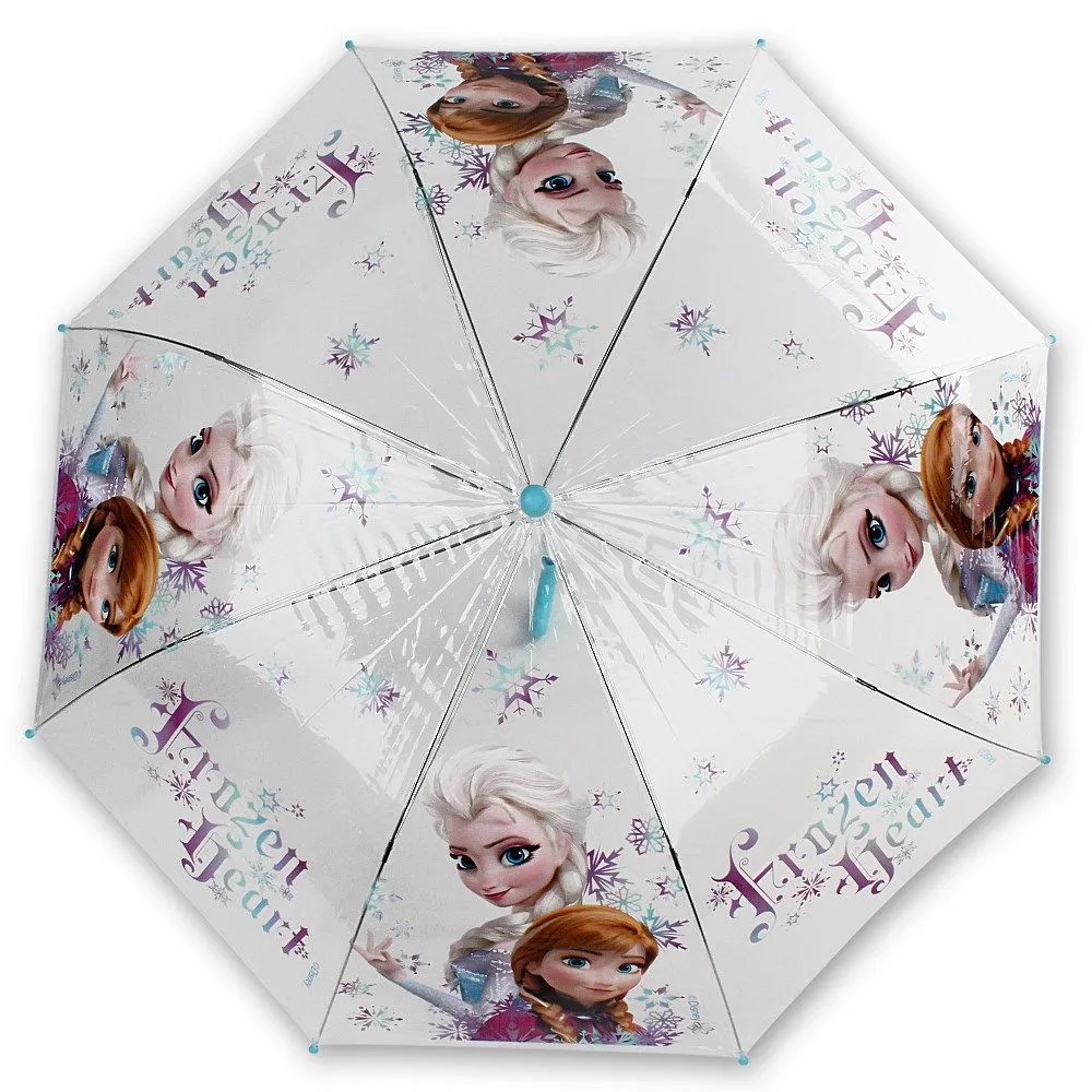 Parasolka dla dzieci Frozen Kraina Lodu 2877 Anna Elsa parasol przeźroczysty