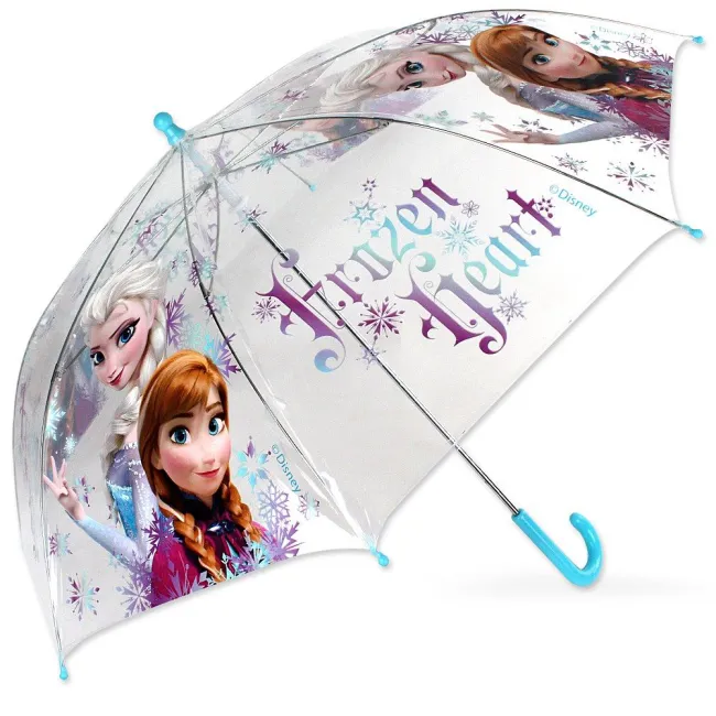 Parasolka dla dzieci Frozen Kraina Lodu 2877 Anna Elsa parasol przeźroczysty