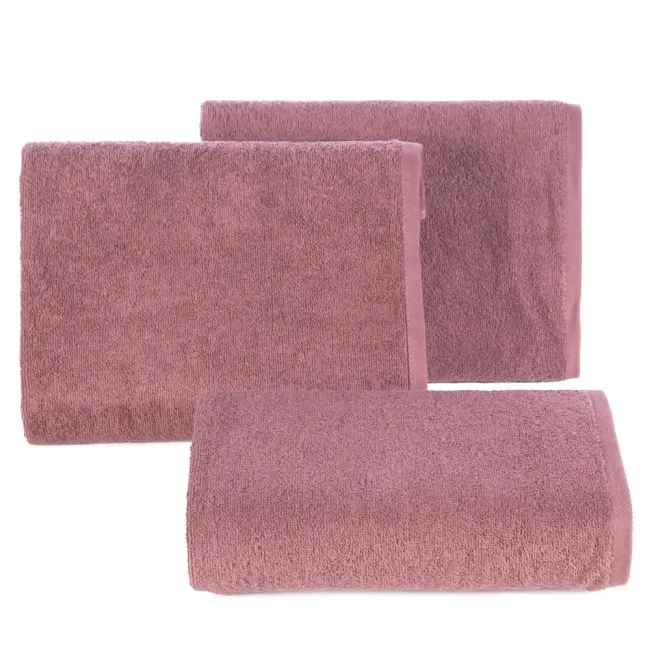 Ręcznik Gładki 6 50x90 różowy 360g/m2 frotte Eurofirany