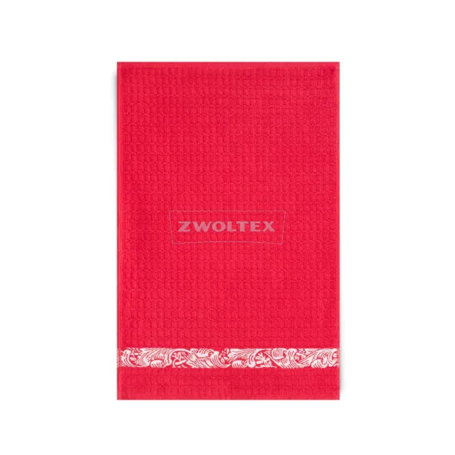 Ręcznik kuchenny Mięta 30x50 ornament czerwony 8273/1/k19
