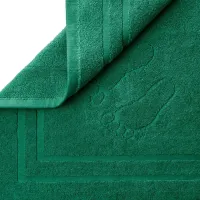 Dywanik łazienkowy 50x70 Mondo zielony butelkowy bawełniany frotte 650g/m2