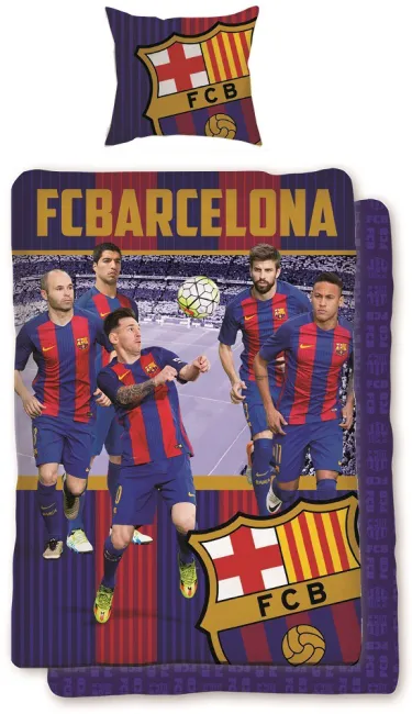 Pościel bawełniana 160x200 FC Barcelona 4059 Drużyna Messi Neymar Pique 169