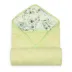 Okrycie kąpielowe 100x100 zielony 52 liście Bamboodesign ręcznik z kapturkiem