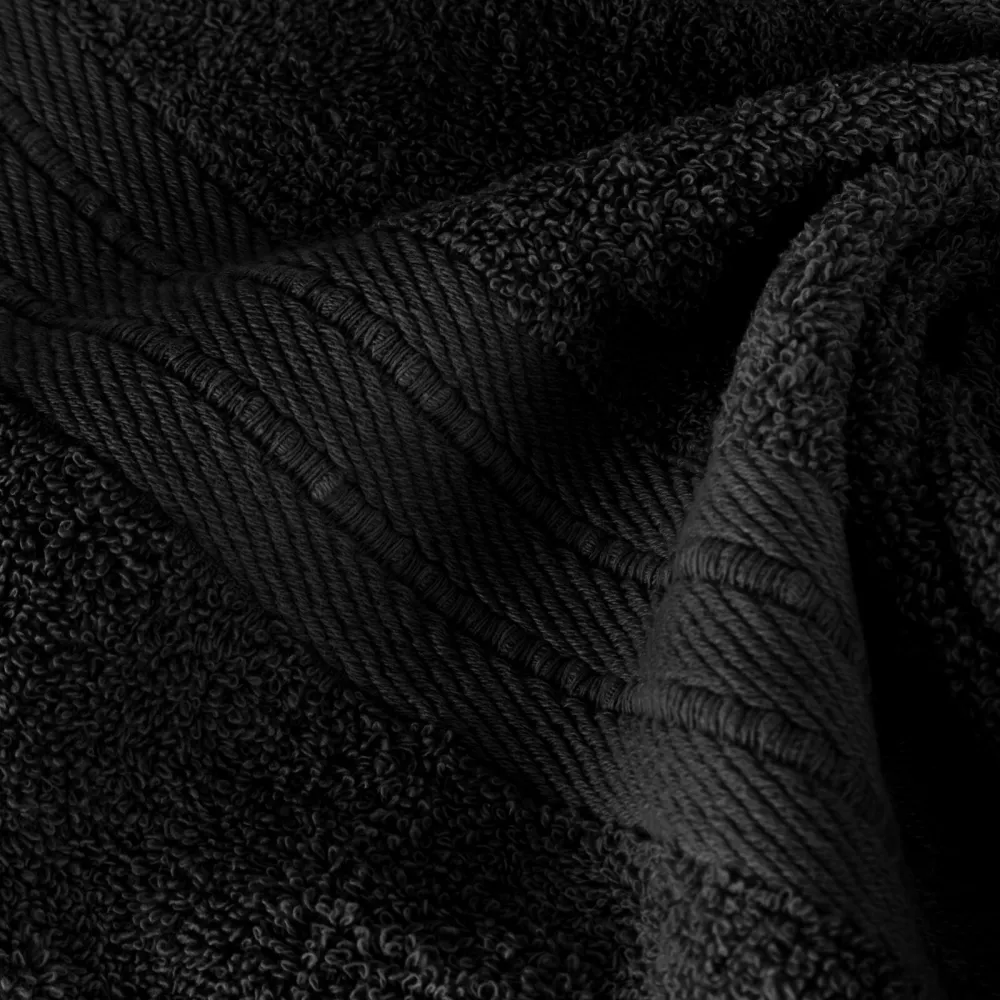 Ręcznik Kaya 70x140 czarny frotte  500g/m2 Eurofirany
