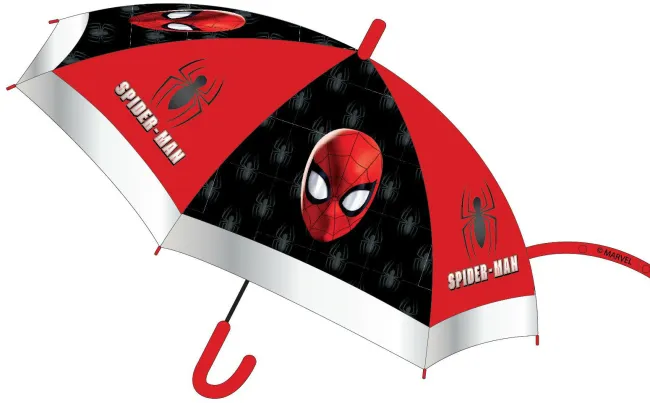Parasolka dla dzieci Spiderman Człowiek Pająk czerwona czarna chłopięca 5342 automatyczna