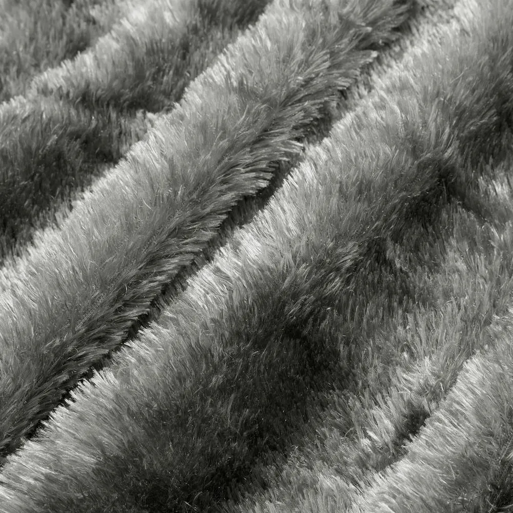Koc narzuta 150x200 Mavis srebry włochacz Eurofirany