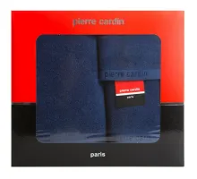 Komplet ręczników w pudełku Evi 3cz. granatowy 430g/m2 Pierre Cardin
