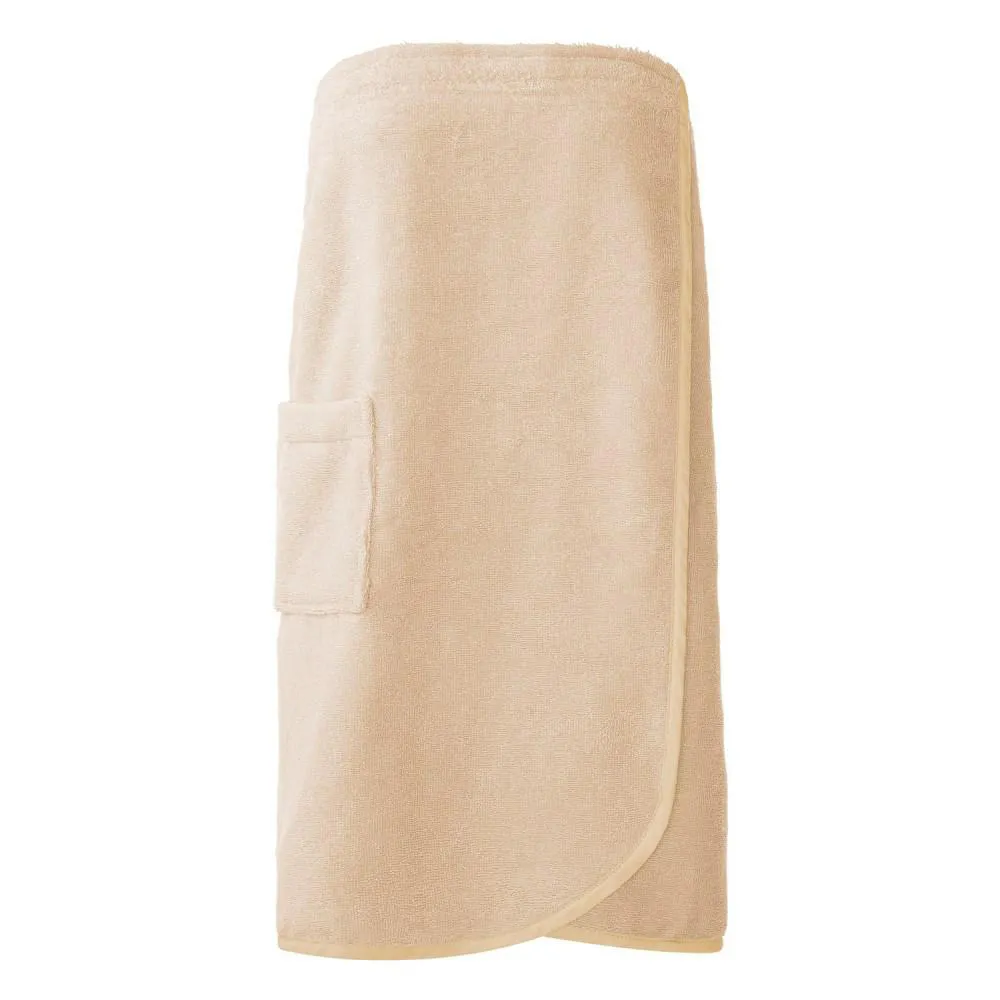 Ręcznik damski do sauny Pareo new L/XL  beż frotte bawełniany