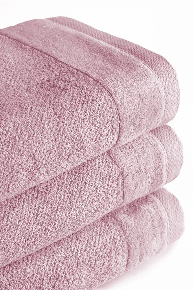 Ręcznik Vito 100x150 różowy pudrowy frotte bawełniany 550 g/m2