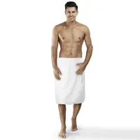 Ręcznik męski do sauny Kilt L/XL biały frotte bawełniany