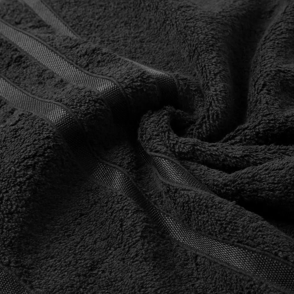 Ręcznik Madi 30x50 czarny 500g/m2 frotte Eurofirany