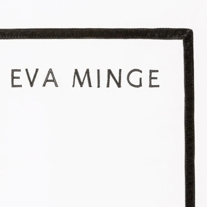 Pościel satynowa 160x200 Eva biała haft   10B Eva Minge Eurofirany