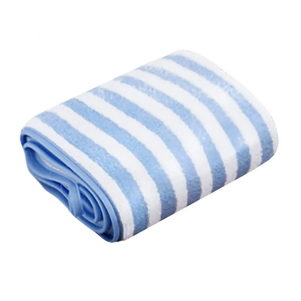 Ręcznik Pure Stripes 35x75 niebieski      biały pasy z mikrofibry Home 2023