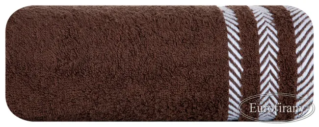 Ręcznik Mona 100x150 19 brązowy frotte 500 g/m2 Eurofirany