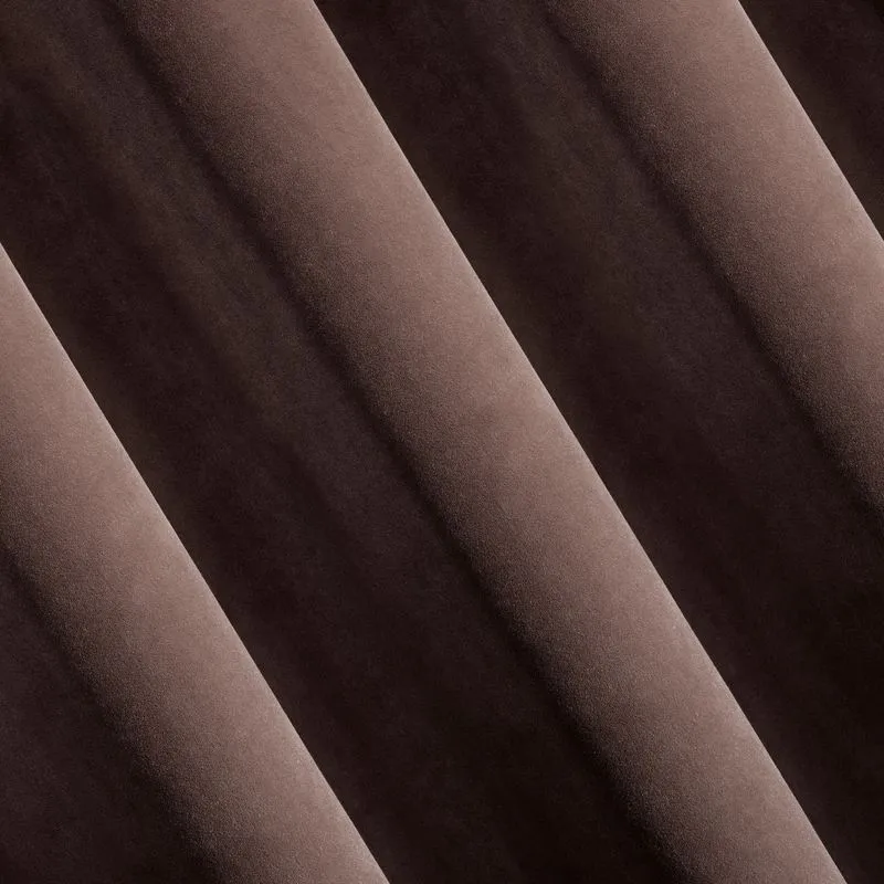 Zasłona gotowa kristi na taśmie 140x270 cm brązowy