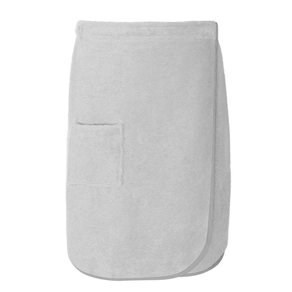 Ręcznik męski do sauny Kilt L/XL szary  frotte bawełniany