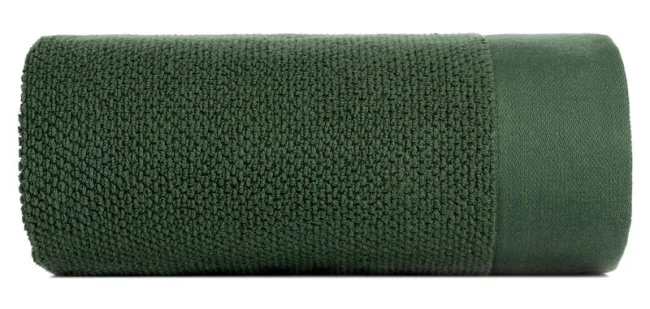 Ręcznik 70x140 Riso zielony ciemny z efektem ryżowym frotte 550 g/m2 Eurofirany