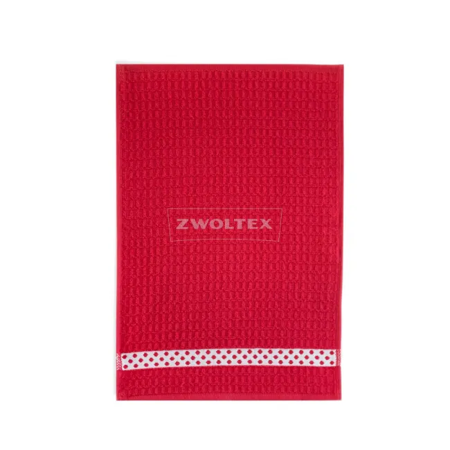Ręcznik kuchenny Mięta 30x50 groszki czerwone 8272/k19-530