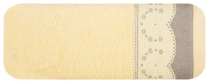 Ręcznik Tina 70x140 03 jasny żółty 450g/m2 frotte Eurofirany