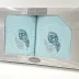 Komplet ręczników w pudełku 2 szt 50x90   Gift aqua wzór 2 Frotex