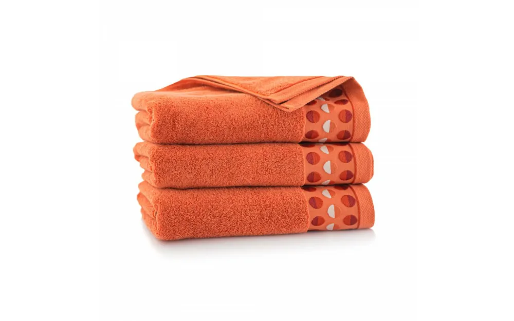 Ręcznik Zen 2 70x140 pomarańczowy         dyniowy frotte 450 g/m2 Zwoltex 23