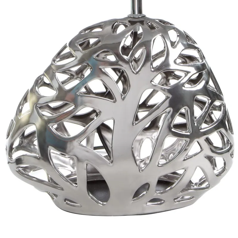 Lampa dekoracyjna dakota (3) 37x19x52  srebrny